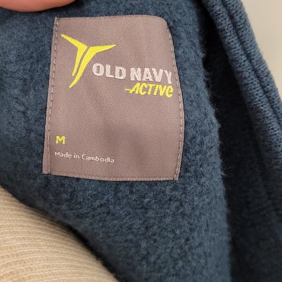 OLD NAVY ACTIVE GREEN SLEEVLESS WORKOUT ZIP UP SWEATER VEST-NWOT - Picture 8 of 9